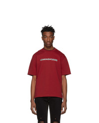 Alexander Wang Red Printed Double T Shirt