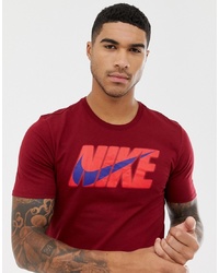Nike Retro Logo T Shirt In Red Aa6500 677