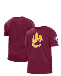 New Era Wine Cleveland Cavaliers 202122 City Edition Brushed Jersey T Shirt In Burgundy At Nordstrom