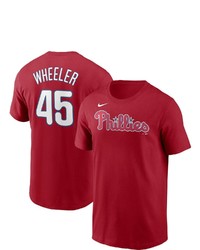 Nike Zack Wheeler Red Philadelphia Phillies Name Number T Shirt At Nordstrom