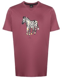 PS Paul Smith Zebra Print Short Sleeve T Shirt