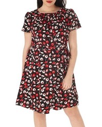 Dorothy Perkins Plus Size Poppy Print A Line Dress