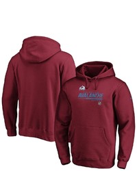 FANATICS Branded Burgundy Colorado Avalanche Authentic Pro Core Collection Prime Pullover Hoodie