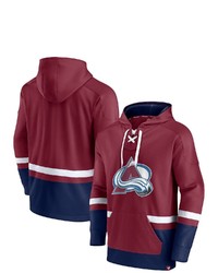 FANATICS Branded Burgundy Colorado Avalanche Big Tall First Battle Power Play Pullover Hoodie At Nordstrom