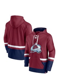 FANATICS Branded Burgundynavy Colorado Avalanche First Battle Power Play Pullover Hoodie At Nordstrom