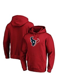 FANATICS Branded Red Houston Texans Team Logo Pullover Hoodie