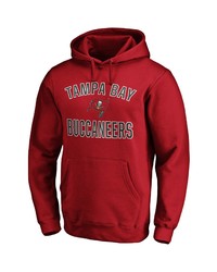 FANATICS Branded Red Tampa Bay Buccaneers Victory Arch Team Pullover Hoodie