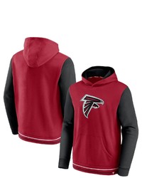 FANATICS Branded Redblack Atlanta Falcons Block Party Pullover Hoodie