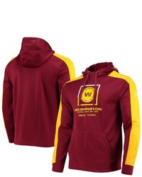 New Era Burgundy Washington Football Team Combine Authentic Rise Pullover Hoodie At Nordstrom