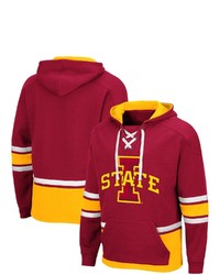 Colosseum Cardinal Iowa State Cyclones Lace Up 30 Pullover Hoodie