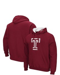 Colosseum Cherry Temple Owls Arch And Logo Pullover Hoodie In Garnet At Nordstrom