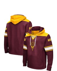 Colosseum Maroon Arizona State Sun Devils 20 Lace Up Pullover Hoodie
