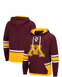 Colosseum Maroon Minnesota Golden Gophers Lace Up 30 Pullover Hoodie At Nordstrom
