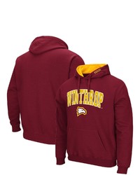 Colosseum Red Winthrop Eagles Arch And Logo Pullover Hoodie
