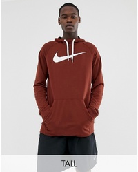Nike Training Tall Swoosh Hoodie In Red 885818 250