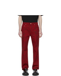 We11done Red Zebra Jeans