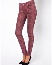 Selected Annie Jeans In Reptile Print