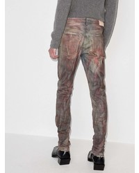 purple brand Two Tone Faded Effect Jeans
