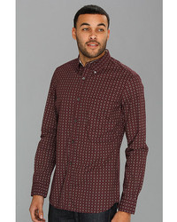 French Connection Donder Printed Ls Shirt