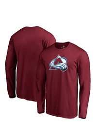 FANATICS Branded Burgundy Colorado Avalanche Primary Team Logo Long Sleeve T Shirt At Nordstrom