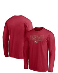 FANATICS Branded Scarlet San Francisco 49ers Squad Long Sleeve T Shirt At Nordstrom