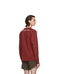 District Vision Burgundy Air Wear Long Sleeve T Shirt