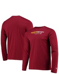 New Era Burgundy Washington Football Team Sections Long Sleeve T Shirt