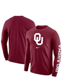 Nike Crimson Oklahoma Sooners Team Lockup 2 Hit Long Sleeve T Shirt At Nordstrom