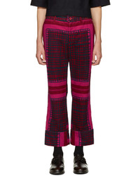Sacai Red Multiprint Trousers