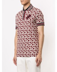 Dolce & Gabbana Monogram Print Polo Shirt