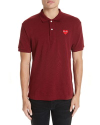 Comme des Garcons Play Heart Logo Slim Fit Polo