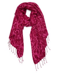 Rebecca Minkoff Abstract Brushstrokes Scarf In Red At Nordstrom