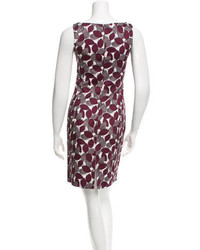 Marc Jacobs Leaf Print Sleeveless Dress
