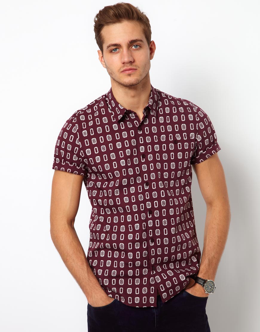 Asos Shirt With Print, $30 | Asos | Lookastic