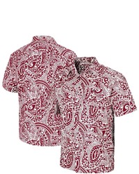 Colosseum Crimson Alabama Crimson Tide Make Like A Tree Camp Button Up Shirt At Nordstrom