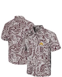 Colosseum Maroon Minnesota Golden Gophers Make Like A Tree Camp Button Up Shirt At Nordstrom