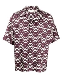 Marni Wave Pattern Short Sleeve Shirt