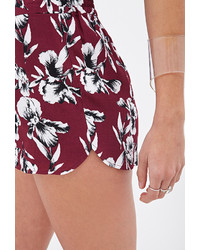 Forever 21 Abstract Floral Woven Shorts