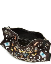 Alexander McQueen Printed De Manta Clutch With Leather And Silk