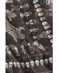 Alexander McQueen Voodoo Skull Print Scarf