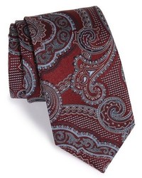 Canali Print Woven Silk Tie
