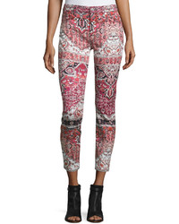 7 For All Mankind The Ankle Printed Skinny Jeans Olympia Mosaic
