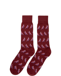 Paul Smith Pink Dino Socks