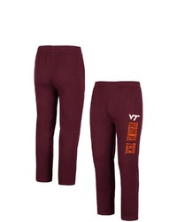 Colosseum Maroon Virginia Tech Hokies Fleece Pants