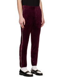 Sergio Tacchini Purple Jacquard Track Lounge Pants