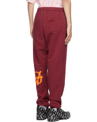 Vetements Red Anarchy Gothic Logo Lounge Pants