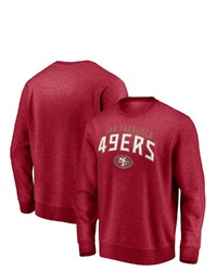 FANATICS Branded Scarlet San Francisco 49ers Game Time Arch Pullover Sweatshirt At Nordstrom