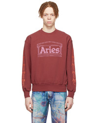 Aries Red Column Sweatshirt