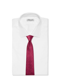 Charvet 75cm Silk And Linen Blend Jacquard Tie