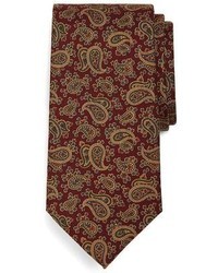 Brooks Brothers Ancient Madder Small Paisley Print Seven Fold Tie